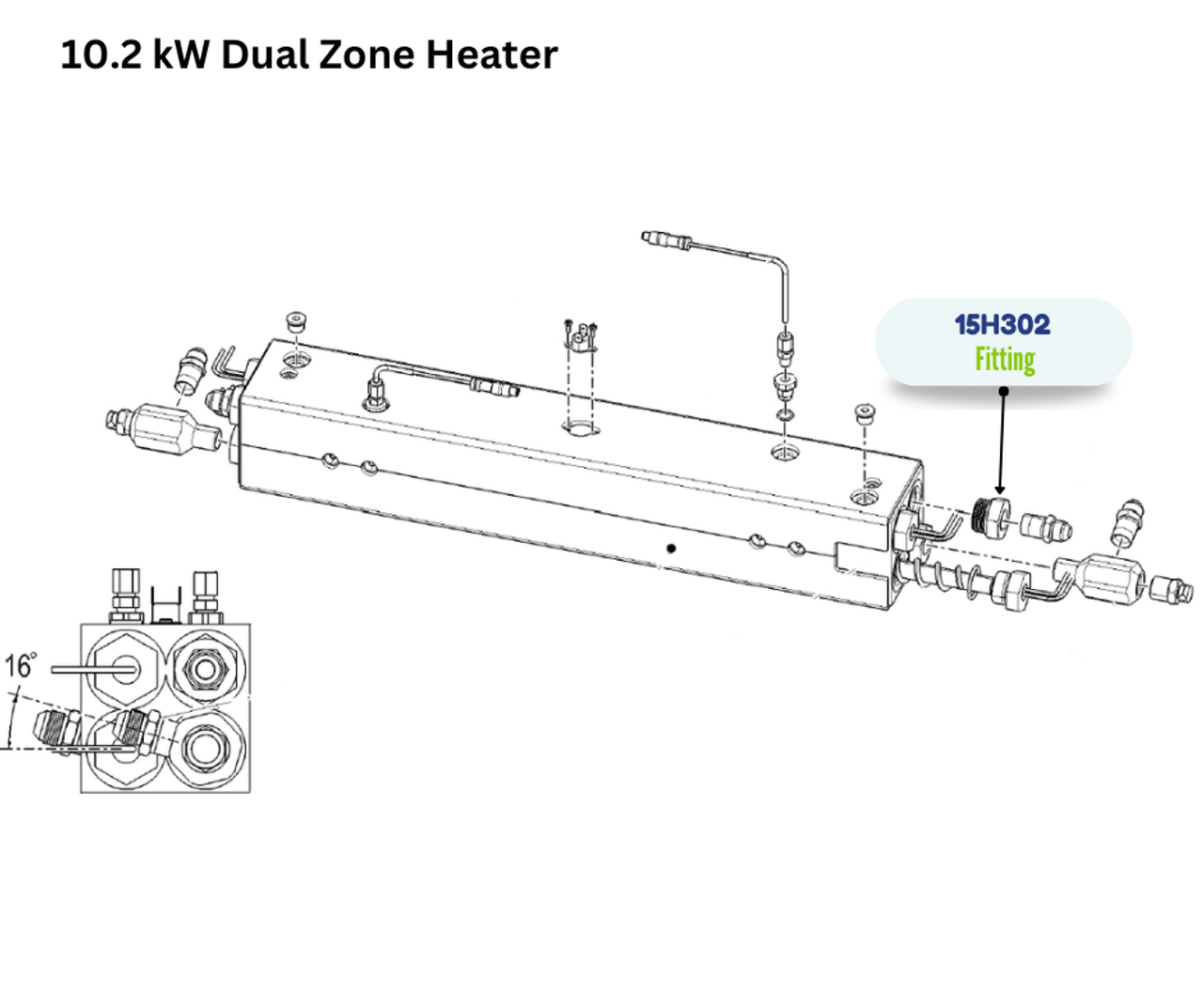 REDUCER 13/16 SAEX1/2NPT FITTING (15H302)
