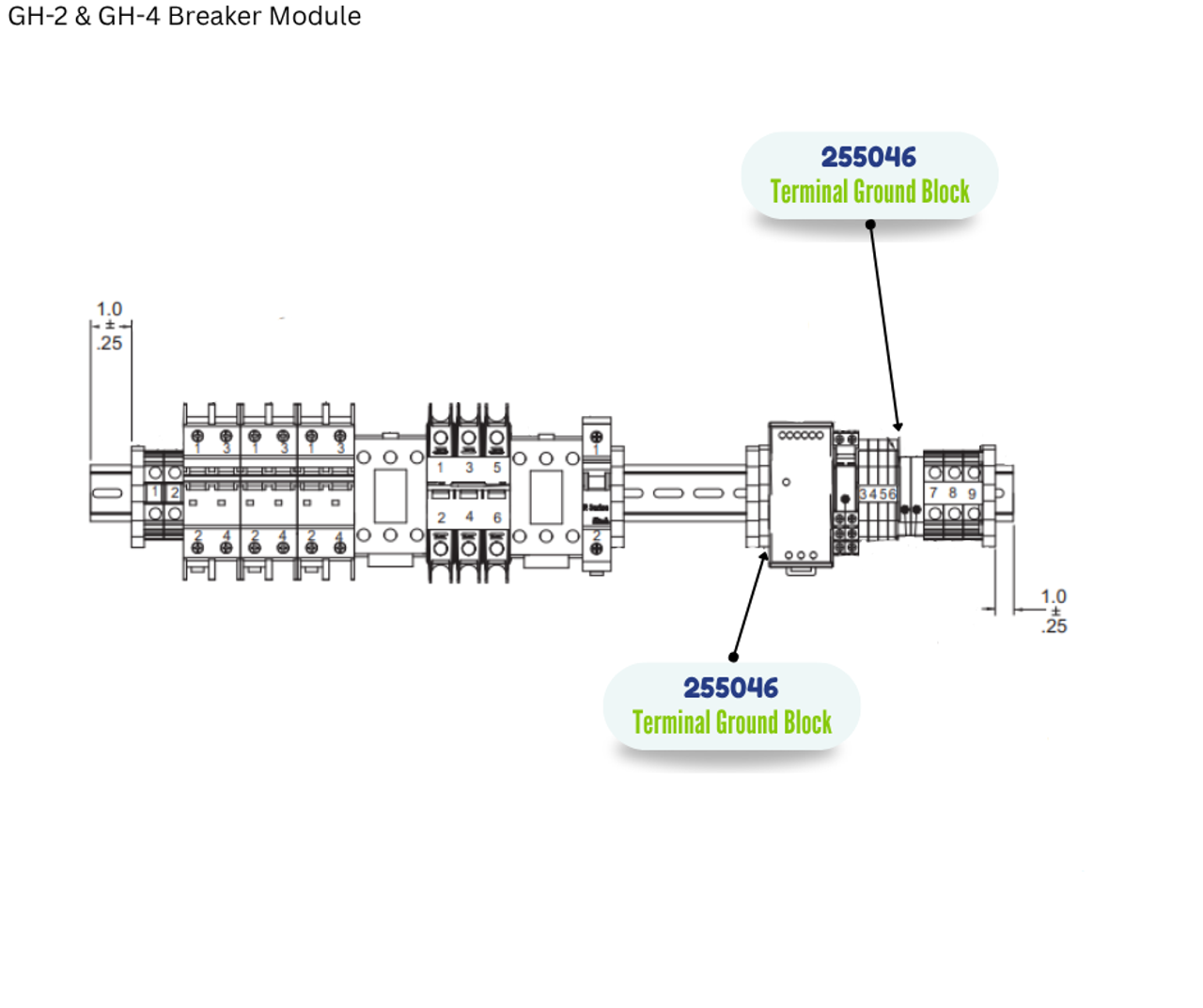 TERMINAL GROUND BLOCK KIT (255046)