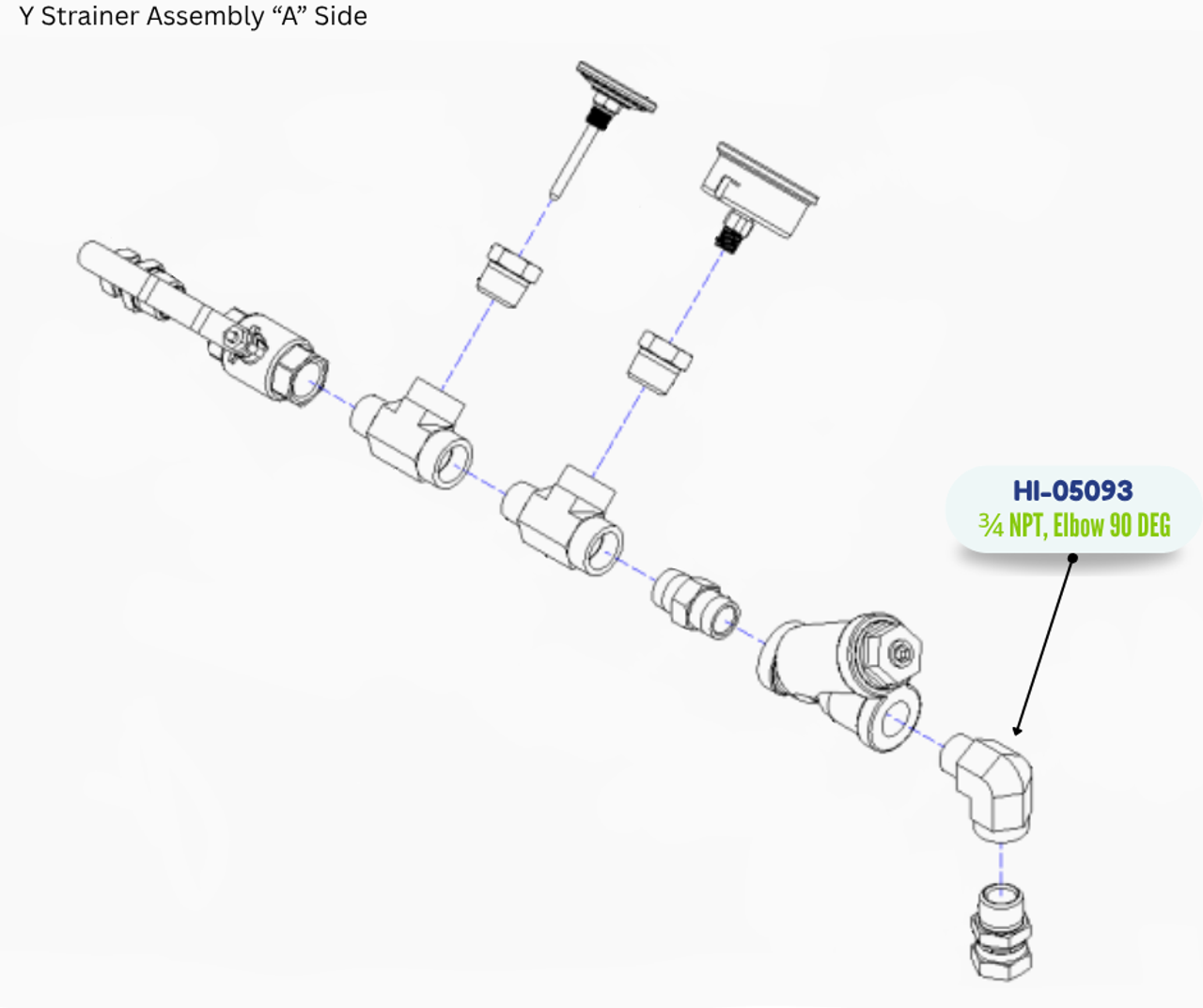 NPTM X NPTF ELBOW (HI05093)
