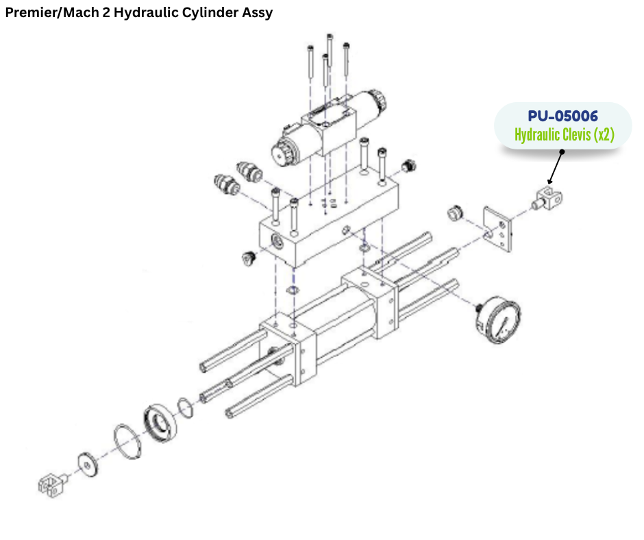 PMC HYDRAULIC CLEVIS (PU05006)