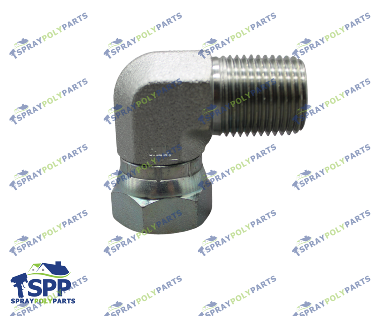 FITTING, SWIVEL, UNION 90 DEG, 1/2 NPT X 1/2 NPSM  (155470)