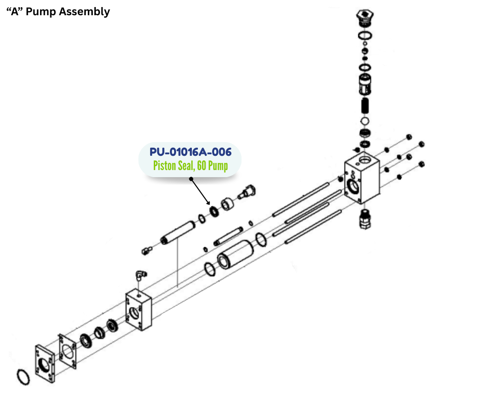PMC PISTON SEAL, 60 PUMP (PU01016A006)