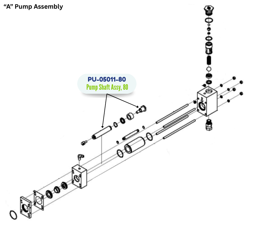 PMC PISTON SHAFT & CAP, 80 (PU0501180)