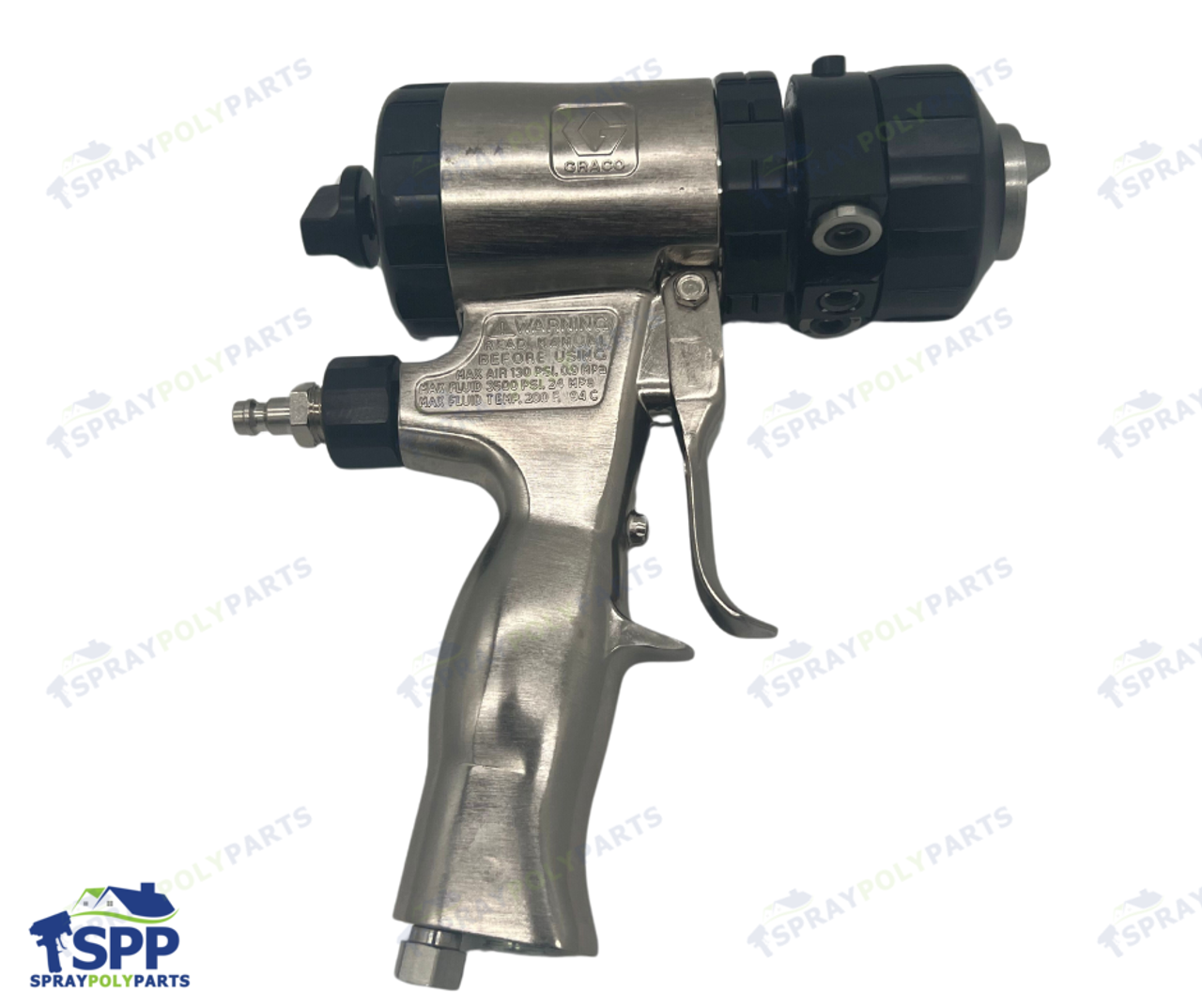 GRACO FLAT PATTERN FUSION AIRPURGE GUN W/0.024 IN (0.61 MM) ORIFICE SIZE, 0.029 IN (0.74 MM) IMPINGEMENT PORT & 810 IN (203254 MM) PATTERN SIZE (247111)