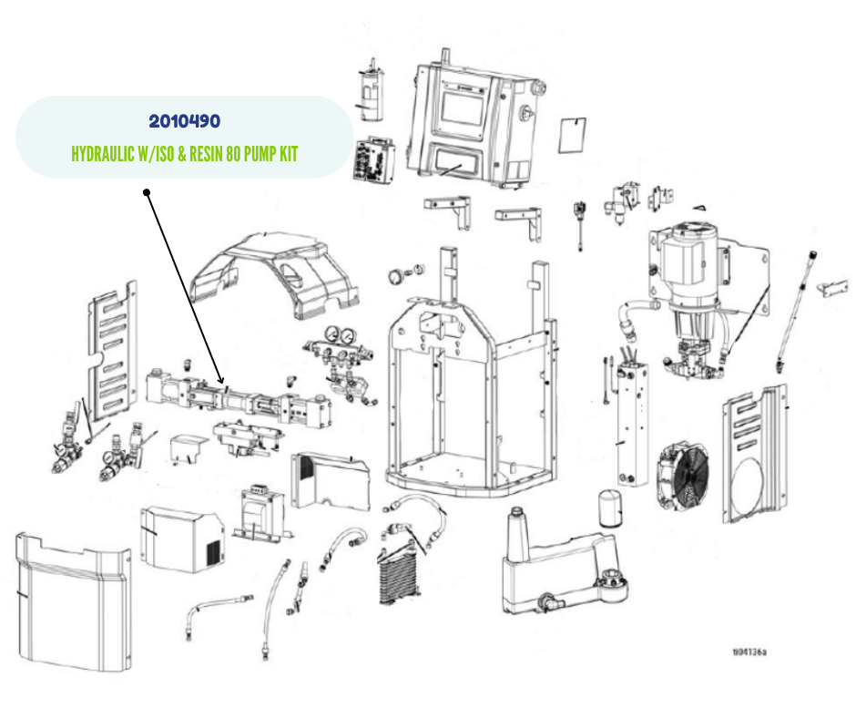 GRACO HYDRAULIC WITH ISO AND RESIN 80 PUMP KIT (2010490)