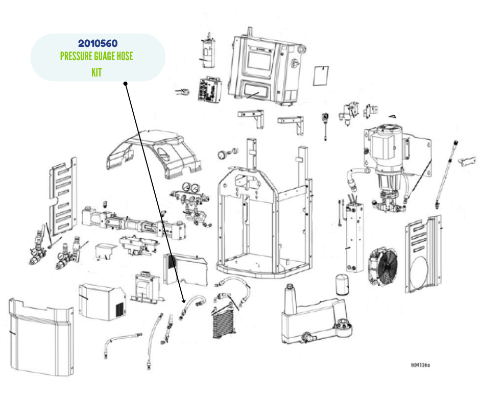 GRACO PRESSURE GUAGE HOSE KIT (2010560)