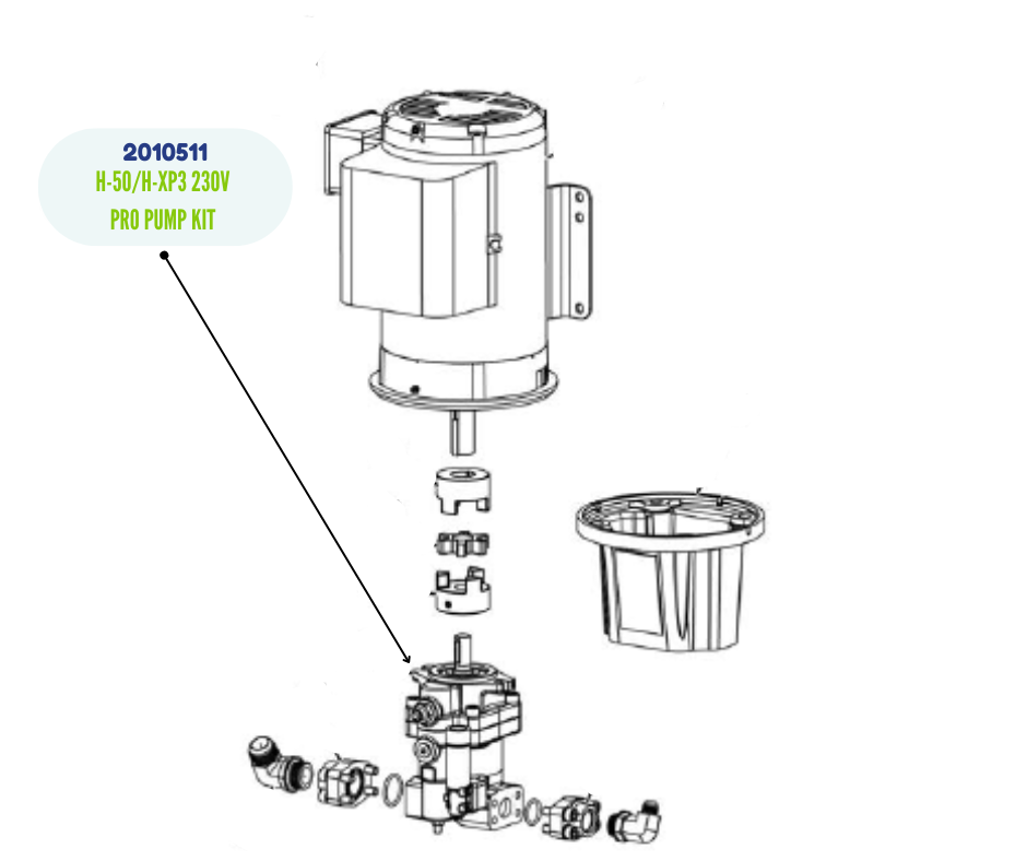 GRACO H-50/H-XP3 230V PRO PUMP KIT (2010511)
