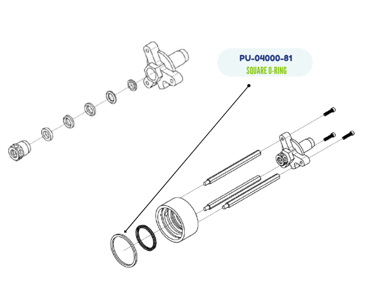 PMC O-Ring #336 SQ Cut BUNA 70D (PU-04000-81)