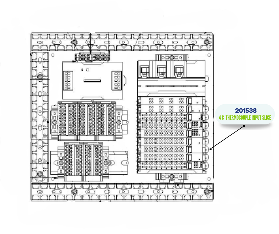 PMC SLICE, THERMOCOUPLE INPUT, 4 C (201538)