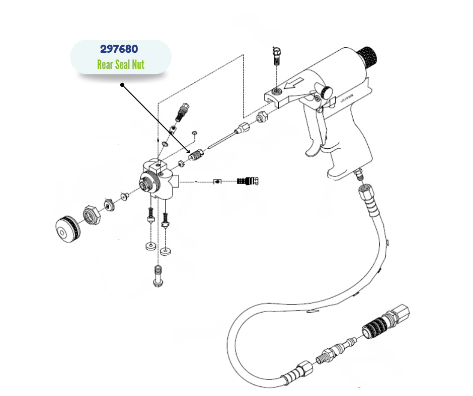 GRACO REAR SEAL NUT (297680)