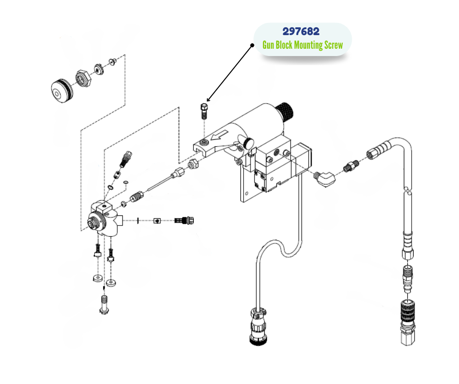 GRACO GUN BLOCK MOUNTING SREW (297682)