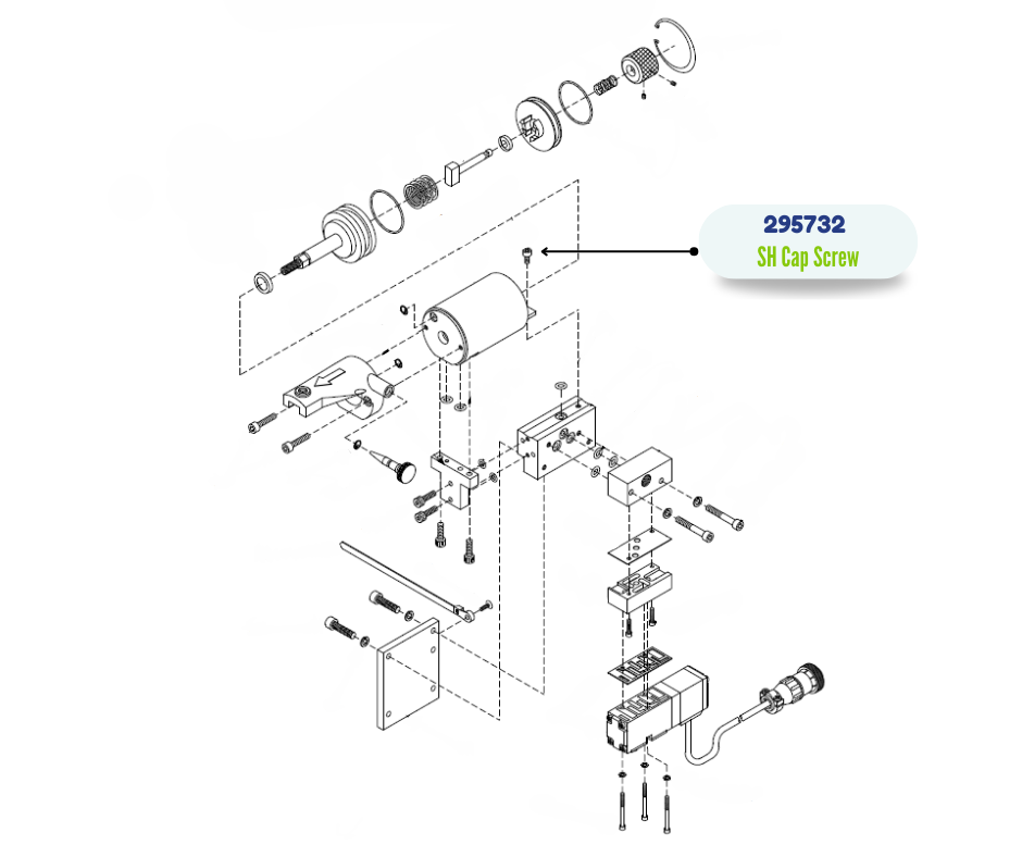 GRACO 8-32 X 1/4 LG SHCS SCREW (295732)