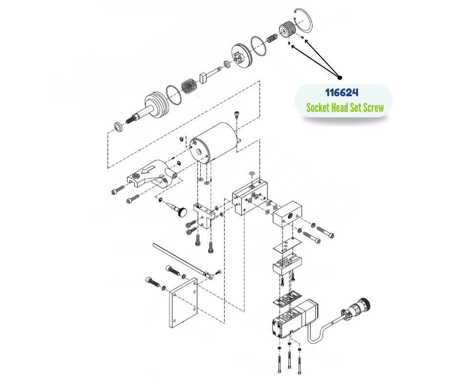 GRACO #8-32 UNC-2A X .25 SHS SCREW (116624)