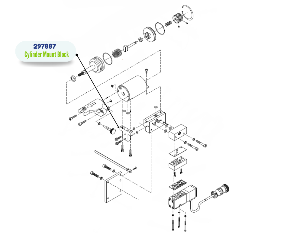 GRACO CYLINDER MOUNT BLOCK (297887)