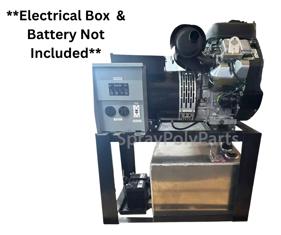 27KW 120/240V 3-PHASE 60HZ GAS GENERATOR WITH STAND (SPP27KW)