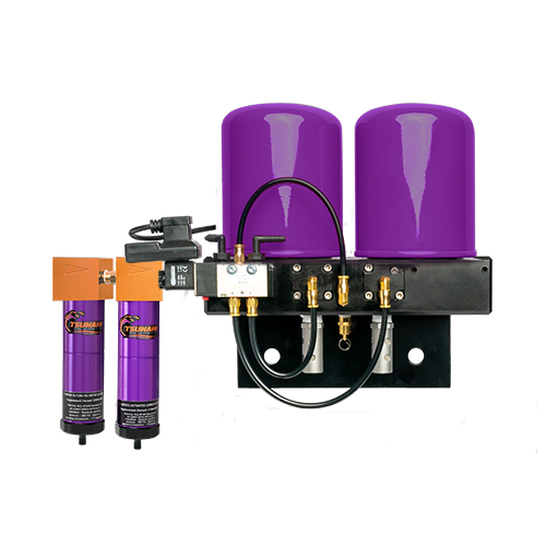 PURE-5MM - 15 CFM (5HP) REGENERATIVE DRYER WITH PNEUMATIC DRAINS - 120 VAC - TSUNAMI