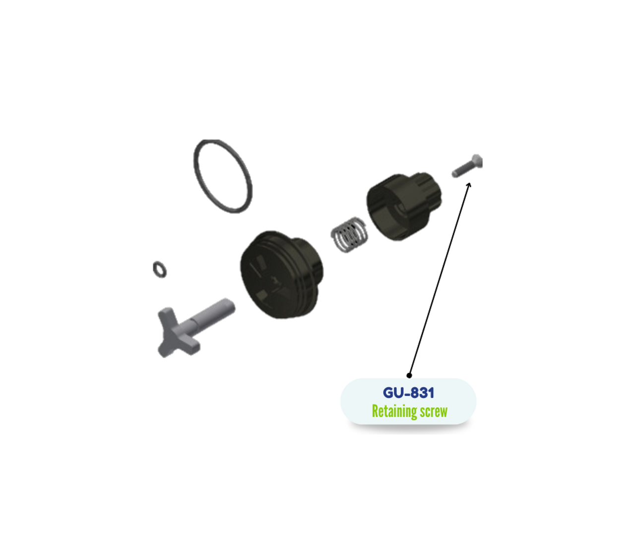 RETAINING SCREW, AP 2/3 (GU831)