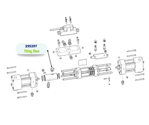 GRACO 3/8MPT X 1/2 ELBOW FITTING (295397)
