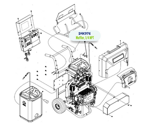 KIT,MUFFLER (24K976)