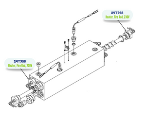 E10HP 1380W 230V FIREROD KIT (24T958)