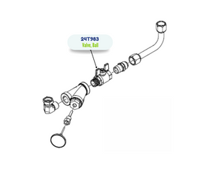 MXF 3/4NPT BALL VALVE KIT (24T983)