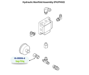 PMC PARKER6 G6XS GAUGE FITTING (HI050066)