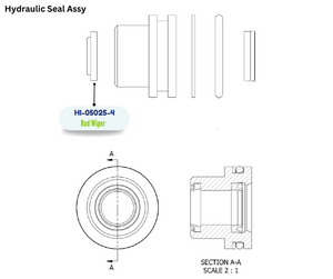 HYD CYL BUSHING ROD WIPER (HI050254)