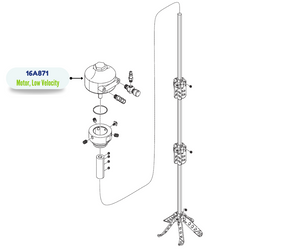 GRACO AIR CW ROTATION MOTOR(16A871)