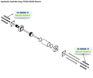 PMC CLSC HYD CYL HEX STANDOFF (HI0502511)