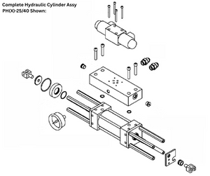 PMC COMPLETE HYDRAULIC CYLINDER ASSY (HI01)