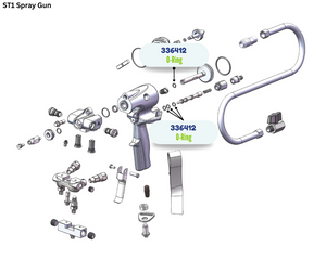 BINKS ORING, AIR VALVE/PIST ROD (10 PK) (336412)