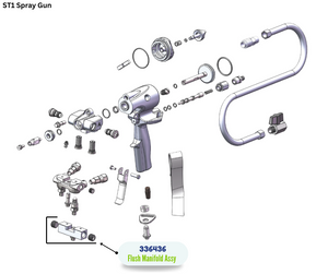 BINKS FLUSH MANIFOLD ASSY (336436)