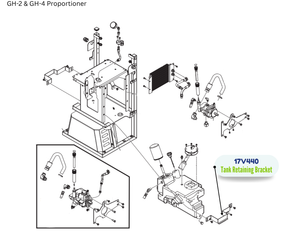 GRACO RETAINING TANK BRAC (17V440)