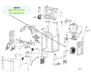 GRACO (MODELS H50 AND H-XP3) 9.6 KW B 1-ZONE HEATER KIT (18E144)