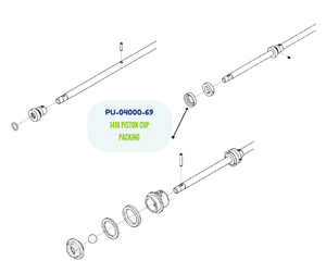 PMC 1.410 Piston Cup Packing (PU-04000-69)