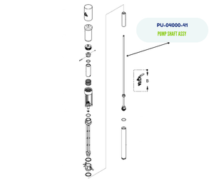 PMC Pump Shaft Assembly (PU-04000-41)