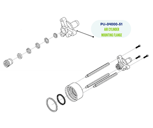 PMC AIR CYLINDER MOUNTING FLANGE-M (PU-04000-51)