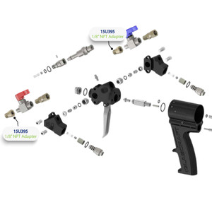1/8" NPT Adapter for Graco Probler P2 Spray Gun (15U395)