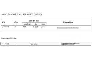 GRACO CLEANOUT TOOL #39 REPAIR KIT (246813)