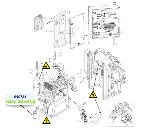 GRACO LUBE RESERVOIR HOSE KIT (296731) GRACO LUBE RESERVOIR HOSE KIT (296731)