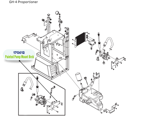 HF HYD PUMP MNTG BRACKET KIT (17G612)