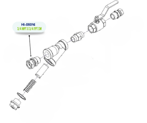 PMC 3/4 NPTM X 3/4 NPTF SW (HI05016)