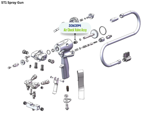 BINKS AIR CHECK VALVE ASSY (336394)