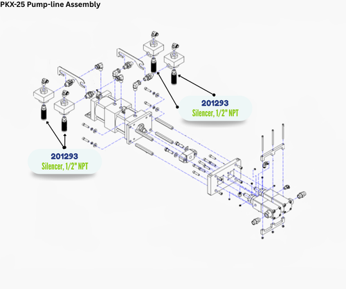 PMC SILENCER 1/2 NPT (201293)