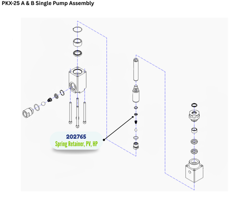 PMC SPRING RETAINER PV (202765)