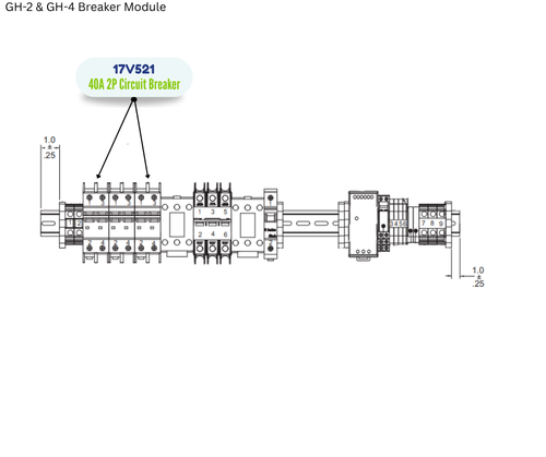 GRACO 40A 2P BREAKER (17V521)