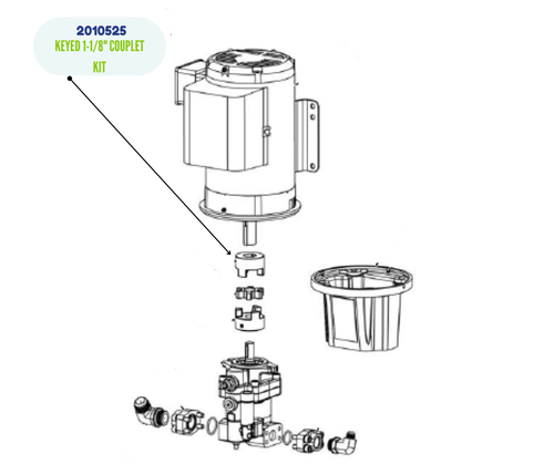 GRACO KEYED 1-1/8" COUPLET KIT (2010525)