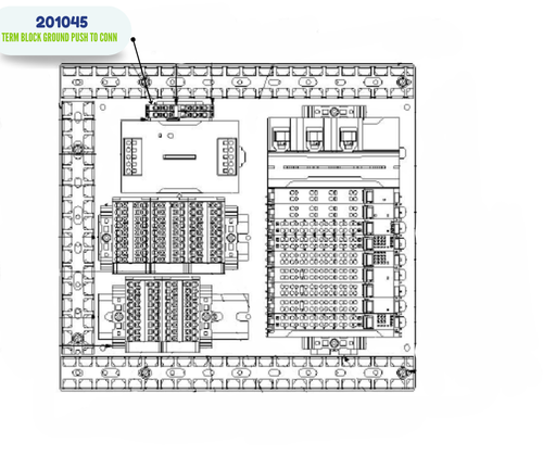 PMC TERM BLOCK GROUND PUSH TO CONN (201045)