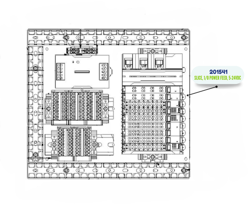 PMC SLICE, I/O POWER FEED, 5-24VDC (201541)