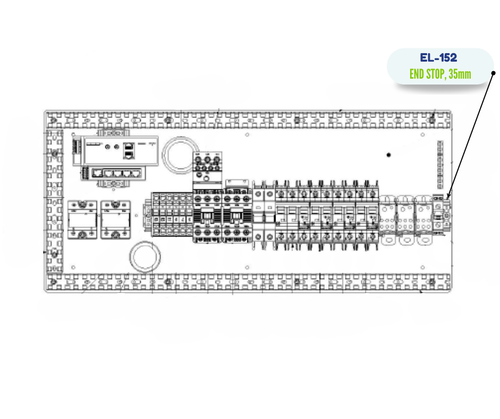 PMC END STOP, 35MM (EL-152)